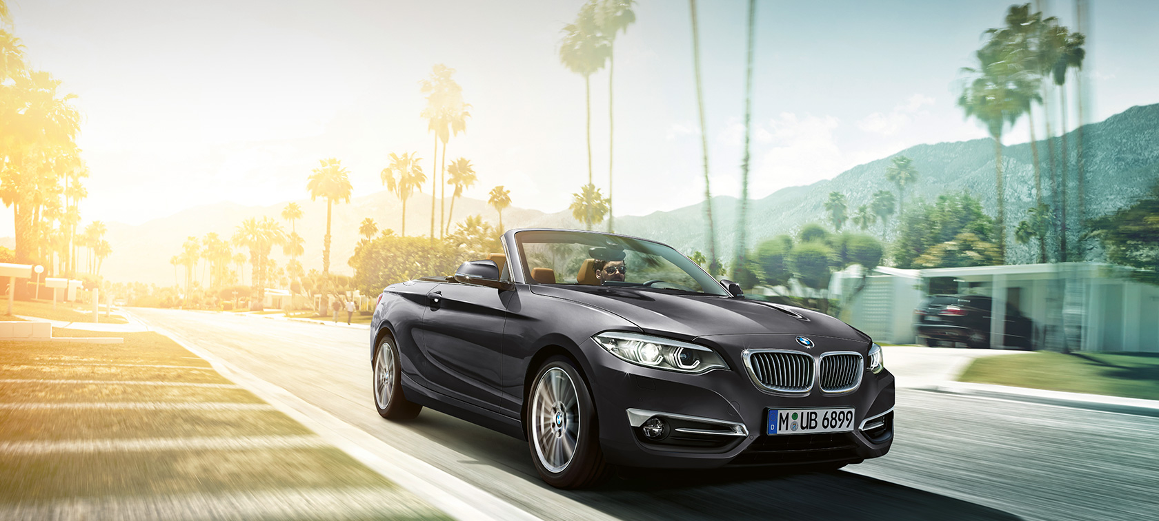 Carro convertible con motor turbo TwinPower de 8 velocidades