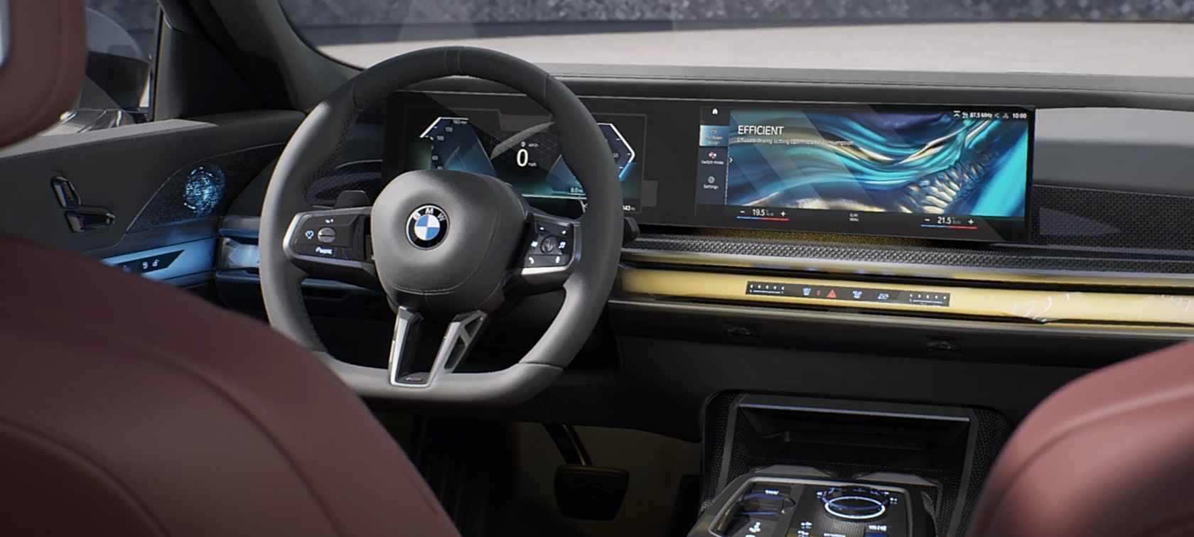 Diseño interior BMW Serie 7 G70 ICE 740i Paquete M Sport BMW Serie 7 G70 ICE 740i Paquete M Sport, diseño interior