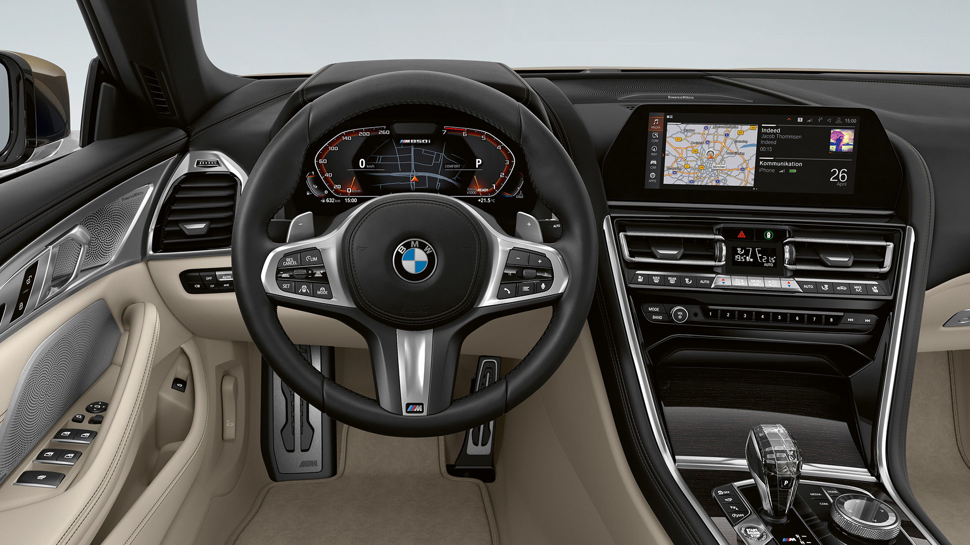BMW M850i xDrive, Gris Dravit metálico, Cabina con volante de piel M. BMW M850i xDrive, Gris Dravit metálico, Cabina con volante de piel M.