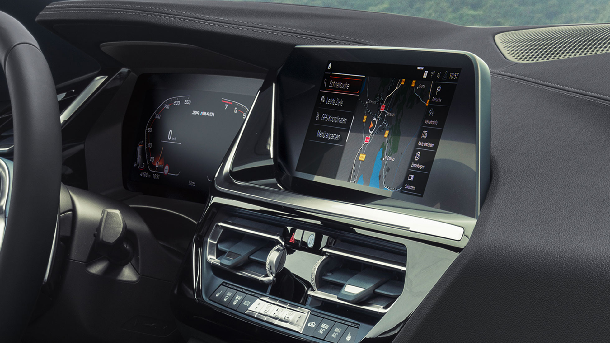 BMW Intelligent Personal Assistant BMW Z4 M40i G29 BMW Intelligent Personal Assistant BMW Z4 Roadster M40i G29 2019, display de control