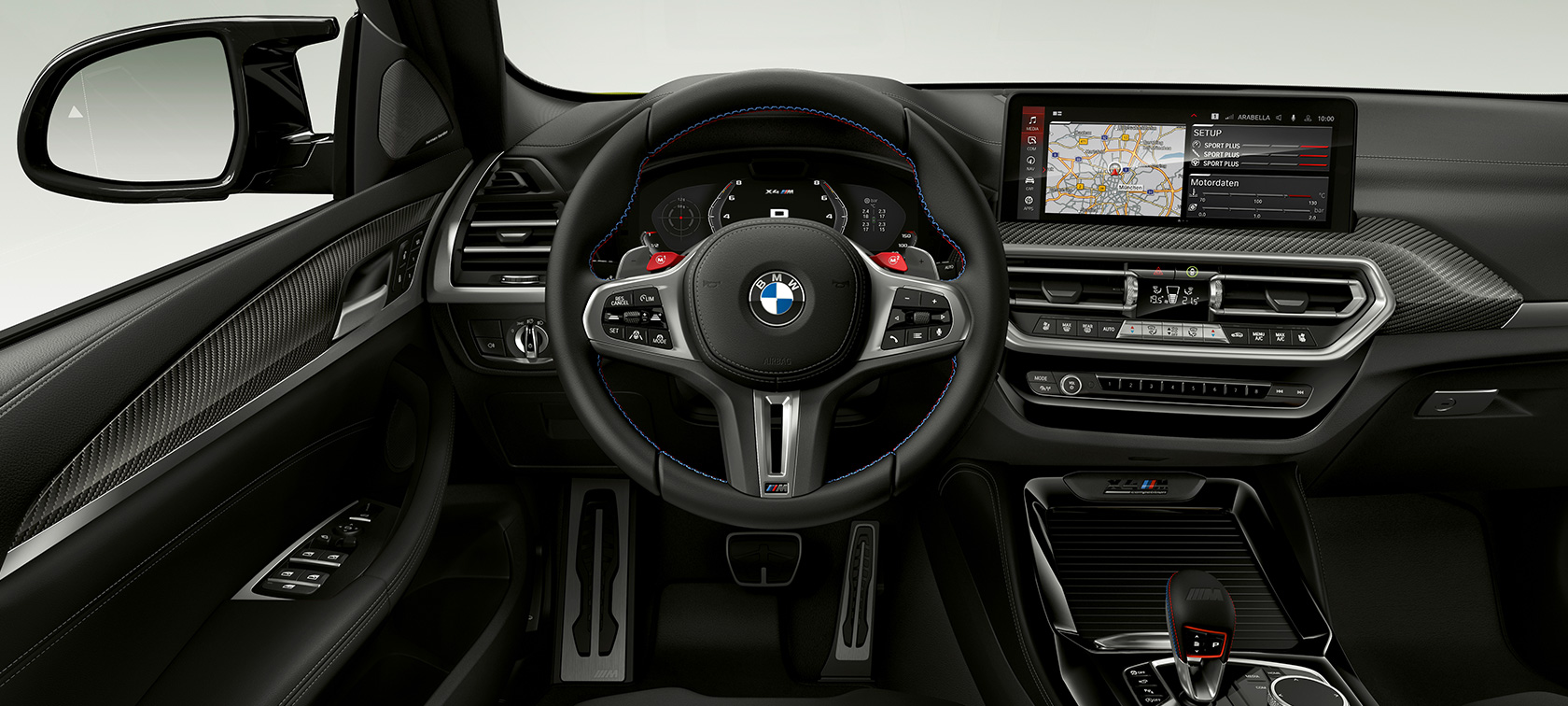Puesto de conducción BMW X4 M Competition F98 LCI Renovación 2021 BMW X4 M Competition F98 LCI Renovación 2021 Puesto de conducción Interior