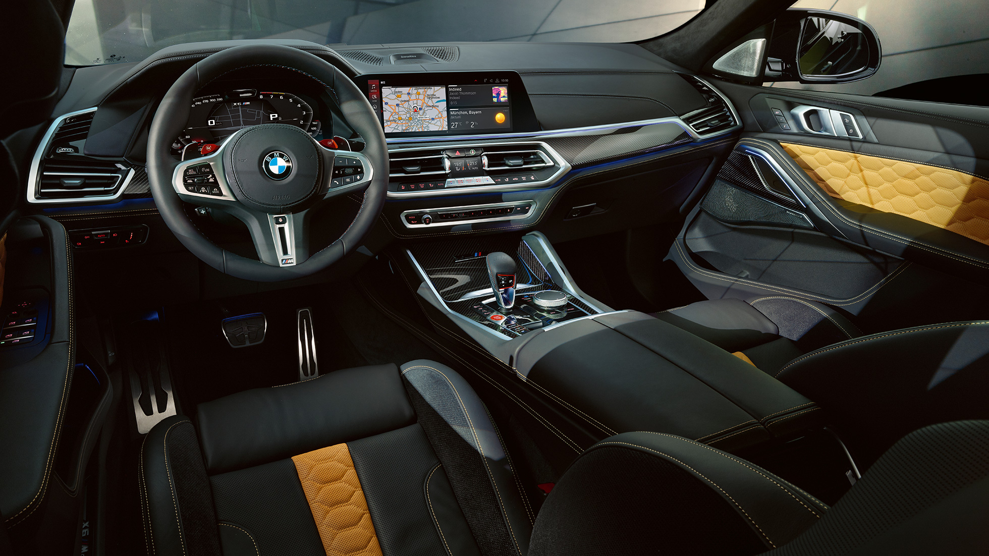 Cabina del BMW X6 M Competition Cabina del BMW X6 M Competition, interior