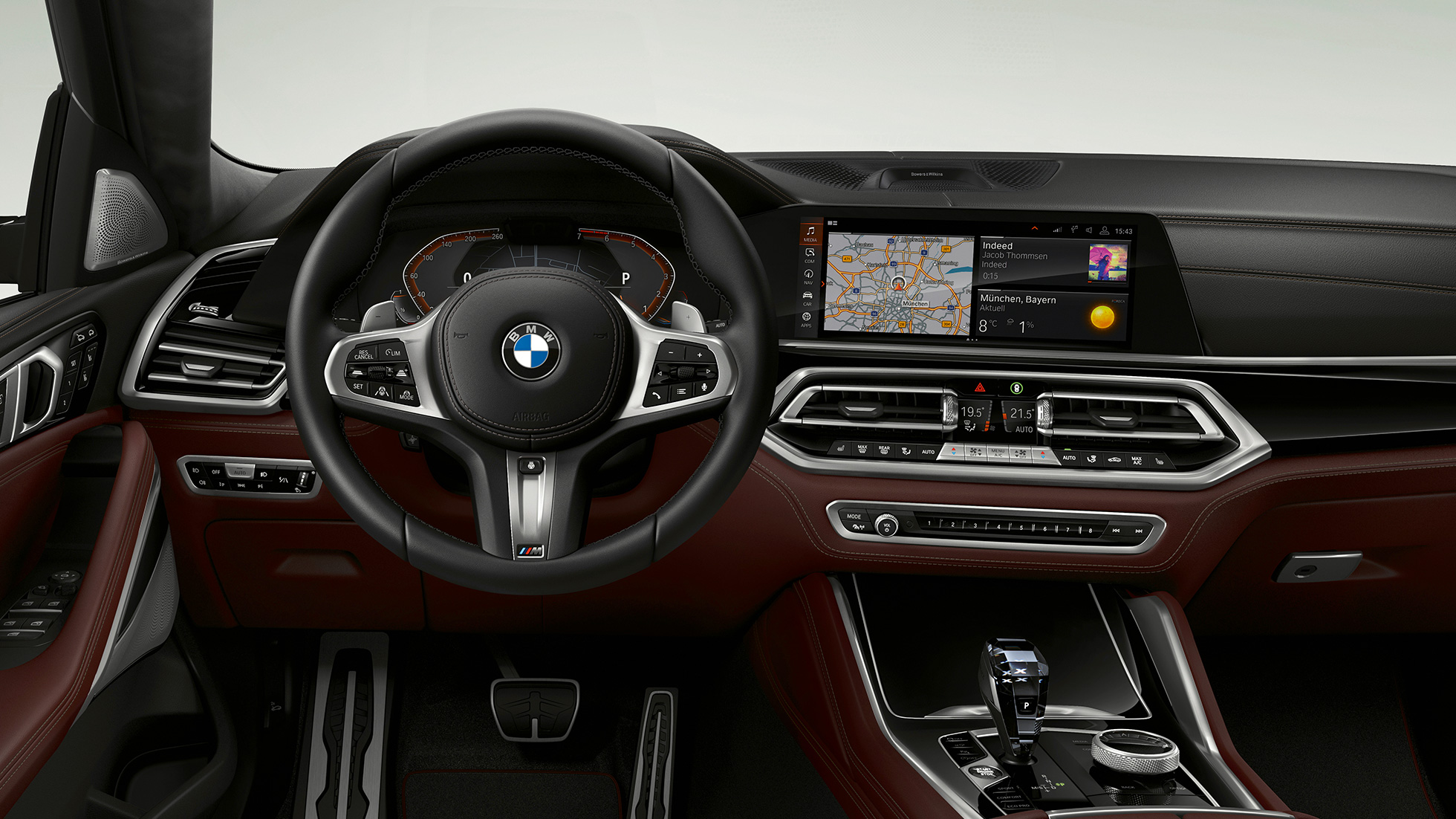 BMW X6 with BMW Individual, Cockpit. BMW X6 Interior with BMW Individual with focus on the cockpit.