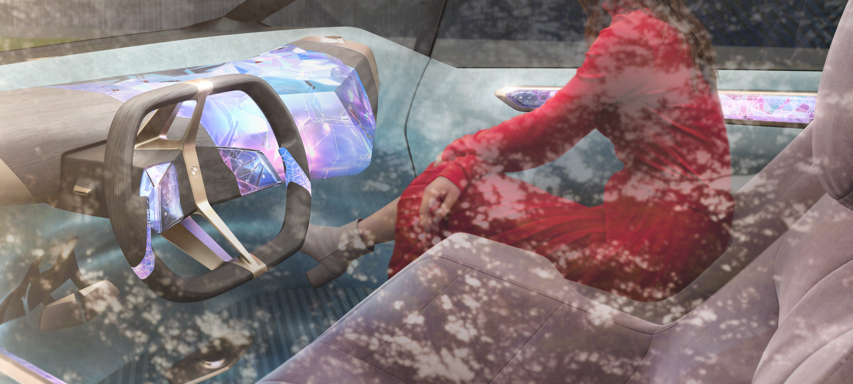 BMW i Vision Circular 2021 Diseño interior BMW i Vision Circular 2021 Vehículo Vision, diseño interior