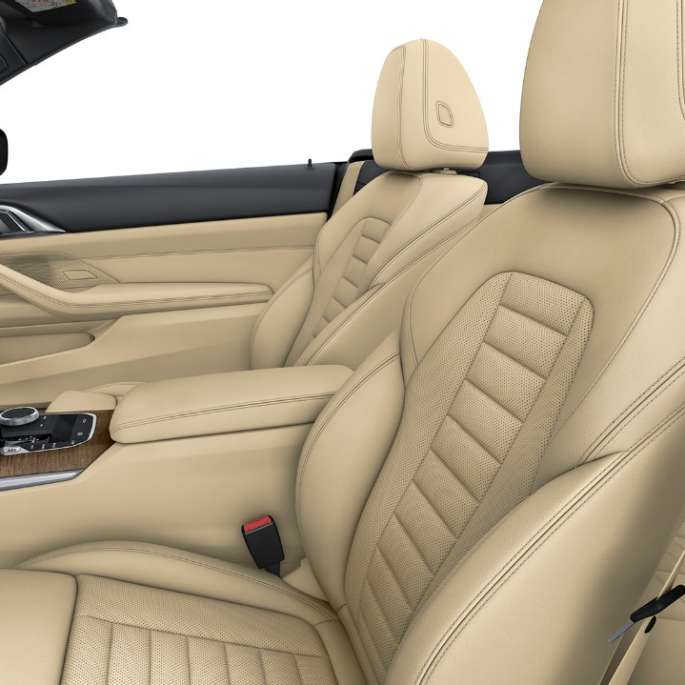 BMW Serie 4 Convertible G23 2020, equipamiento de serie, interior, asientos