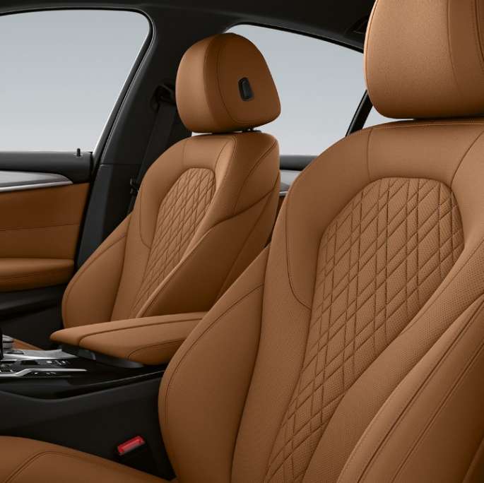  Tapicería en Sensatec Cognac BMW Serie 5 Sedan 540i G30 2020 